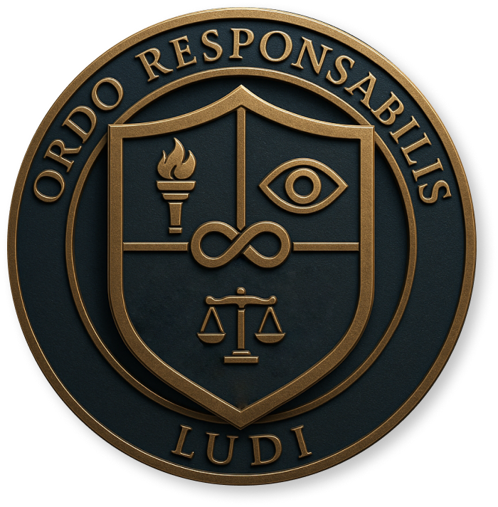 Эмблема Ордена Ответственной Игры — Ordo Responsabilis Ludi
